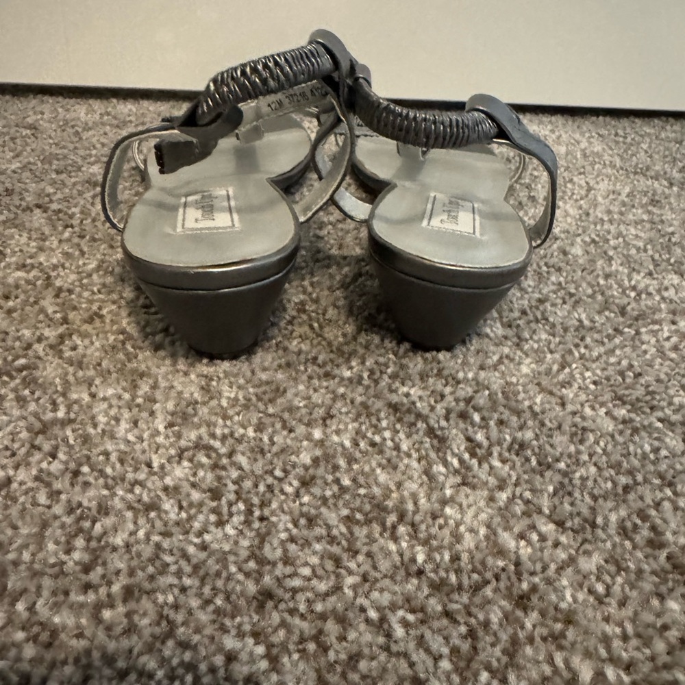 Touch Ups (Silver Beaded Sandals) View 4